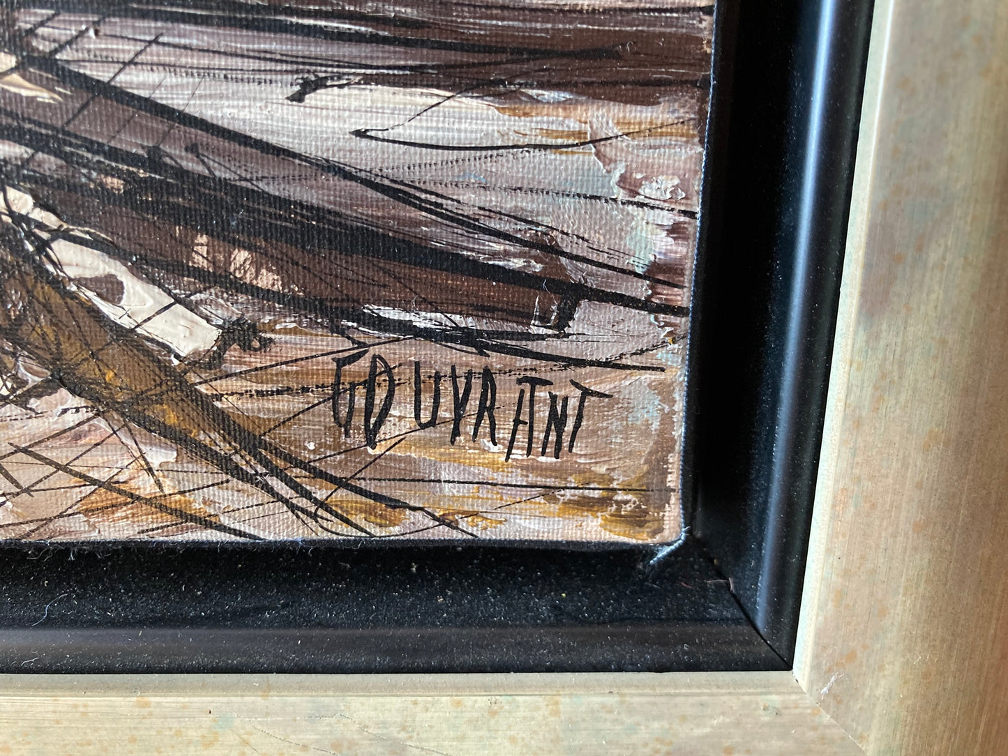 Gérard Gouvrant (1946), huile sur toile, sans titre
