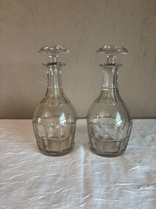 BACCARAT Paire de Carafe en Cristal Modèle Excelsior